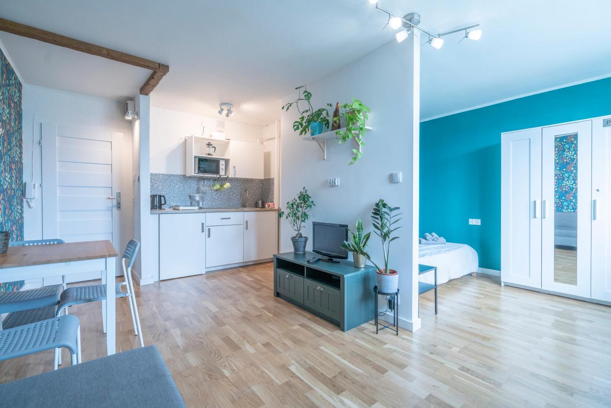 Green Studio In The City Center Of Wroclaw Bagian luar foto